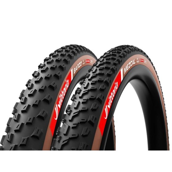 Coppia Copertone Vittoria Barzo -Mezcal XC Race 29 x 2.25 Tubeless Ready Marrone